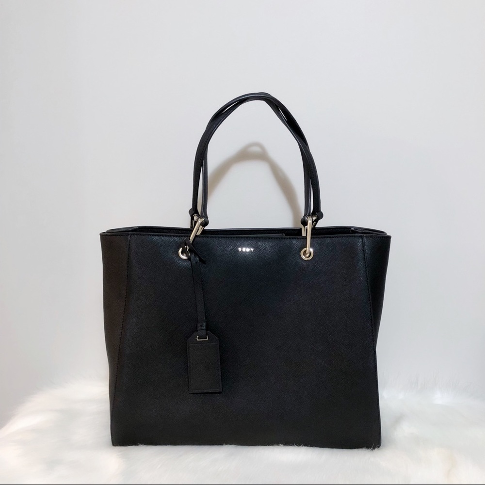 DKNY black tote bag purse handbag